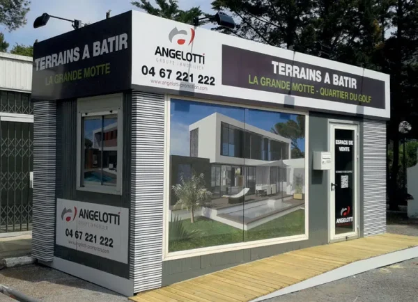 Habillage de bureau de vente