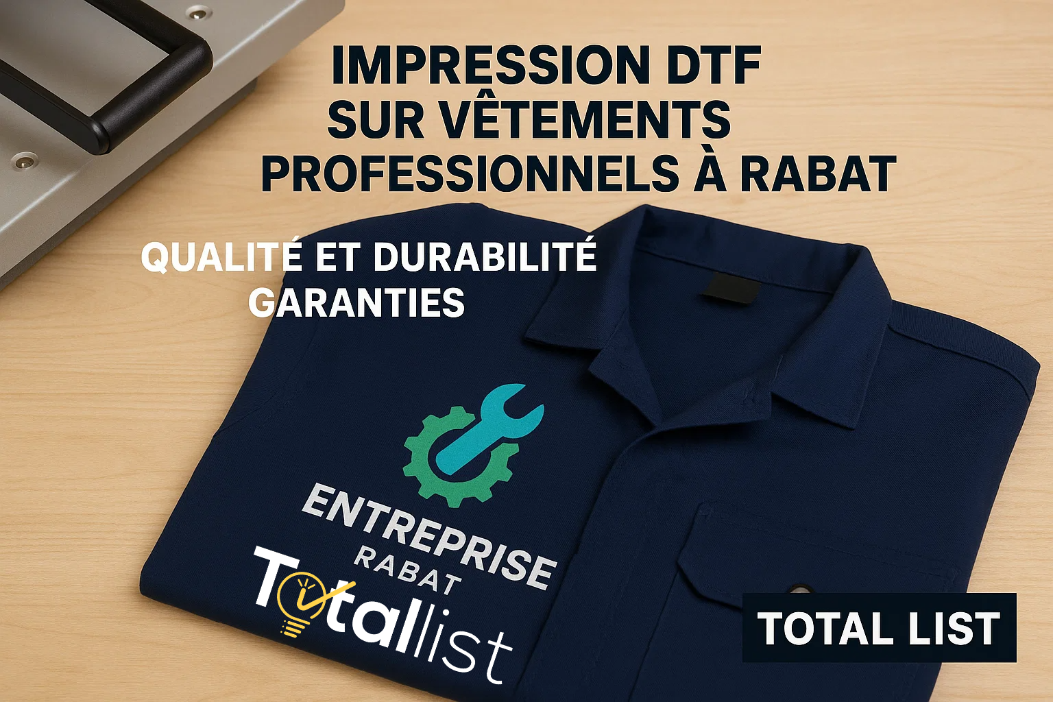 Impression DTF sur vêtements professionnels à Rabat