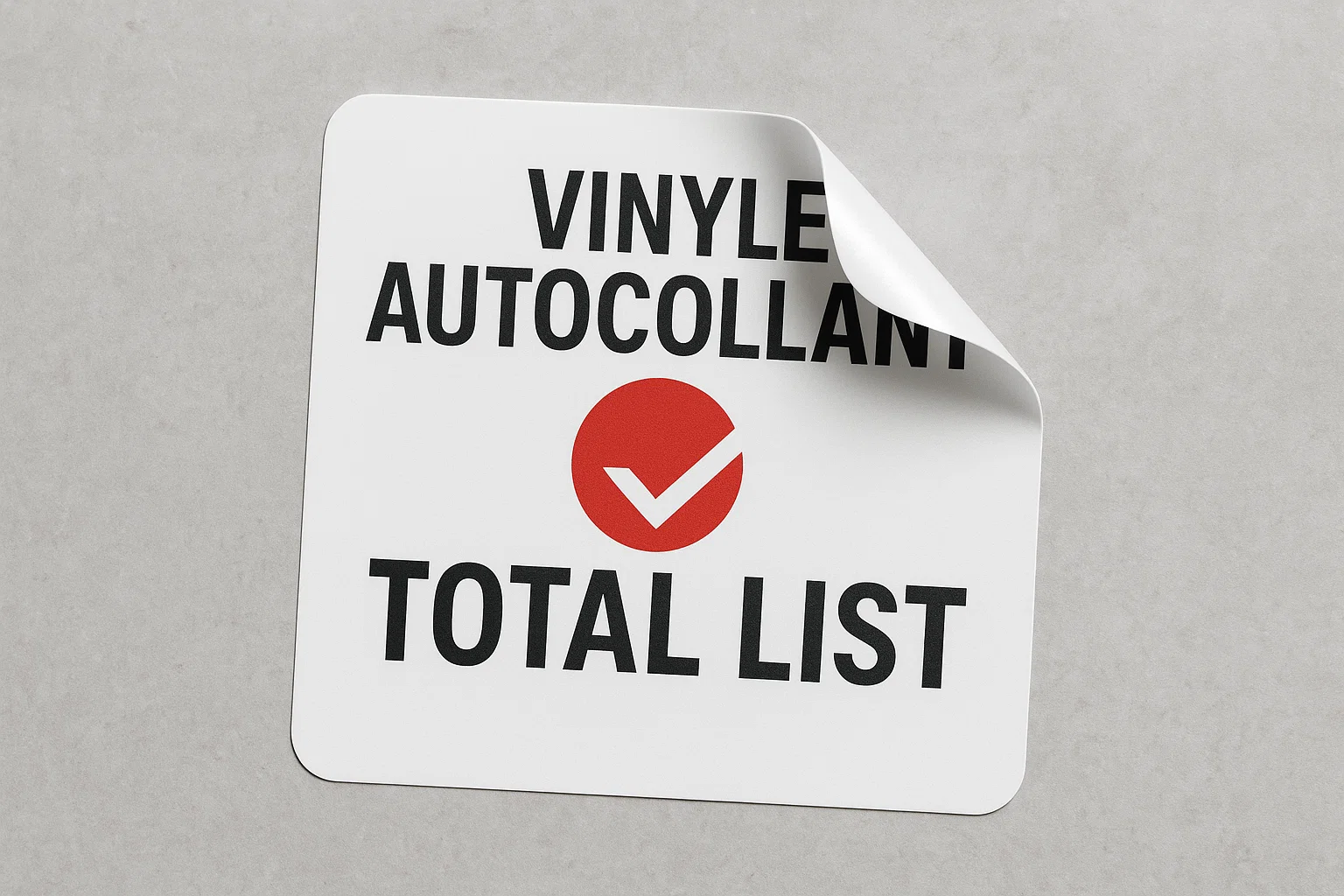 l’impression vinyle autocollant