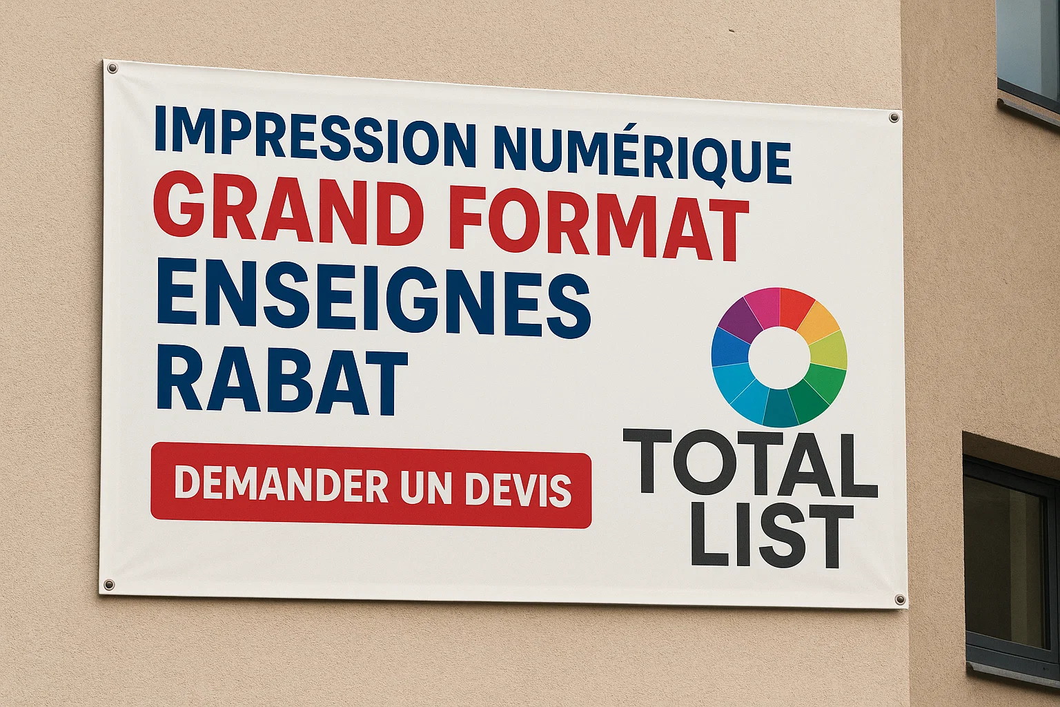 Impression numérique grand format enseignes Rabat