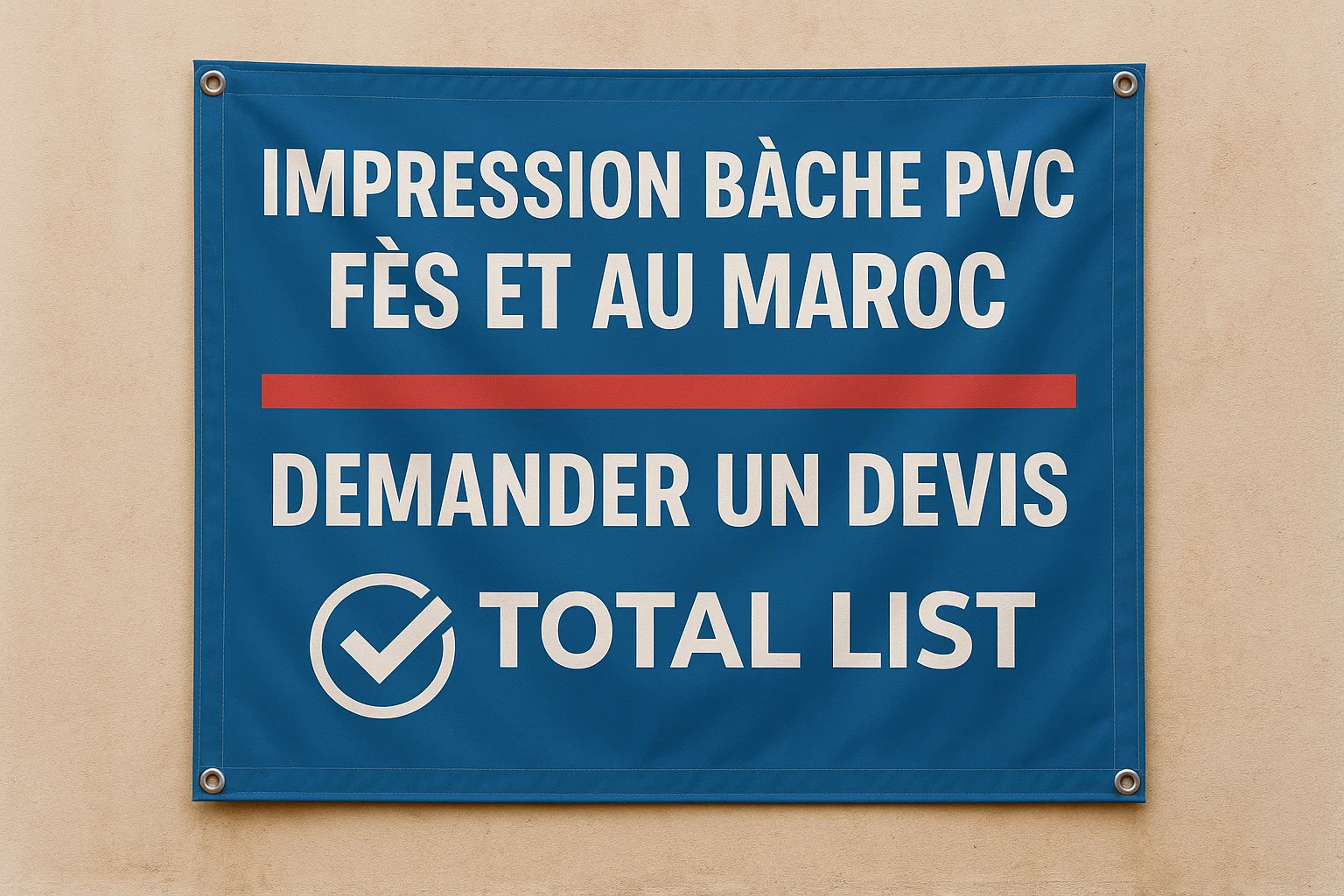 Impression bâche PVC publicitaire