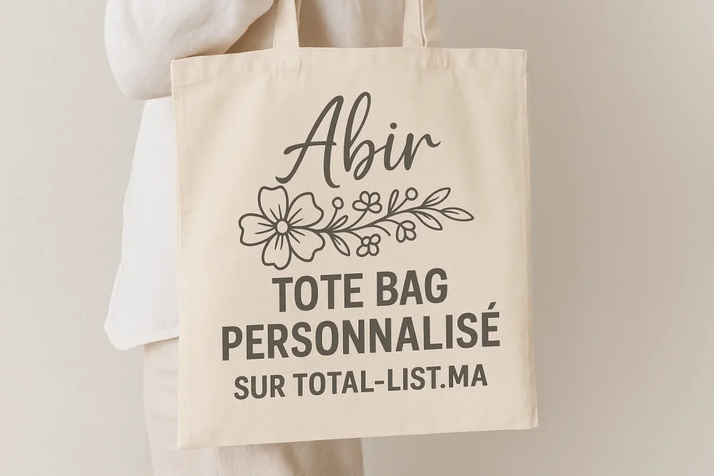 Tote Bag Personnalisé au Maroc avec impression De Logo