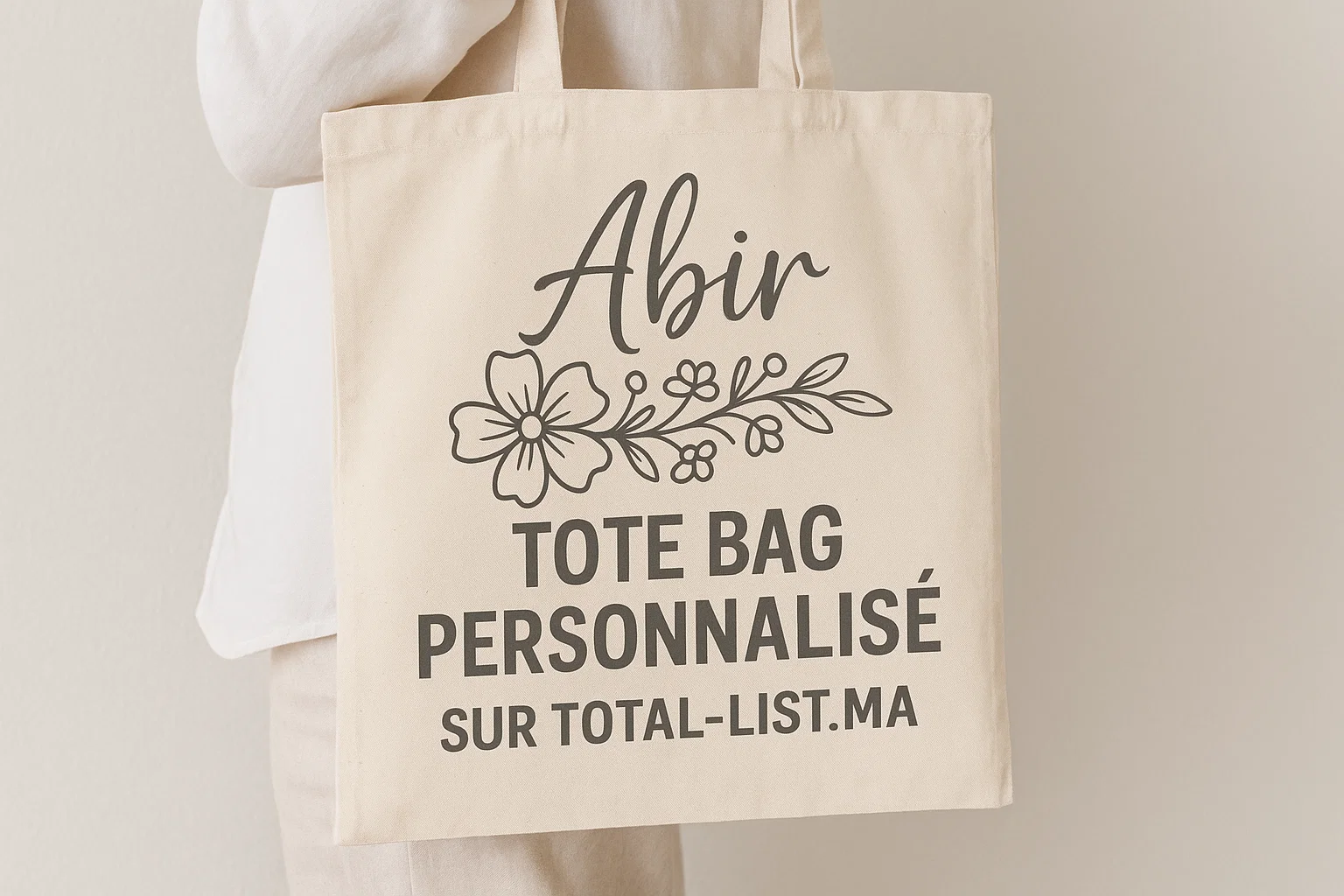 Tote Bag Personnalisé au Maroc avec impression De Logo